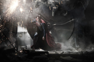 Illustration for article titled Let's all pass judgment on the first look at Superman in Man Of Steel